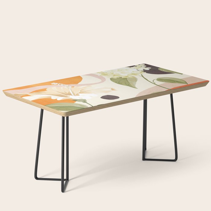 Colorful Flower Design 4 Coffee Table Gallery Image 1