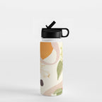 Colorful Flower Design 4 Water Bottle Gallery Image 1