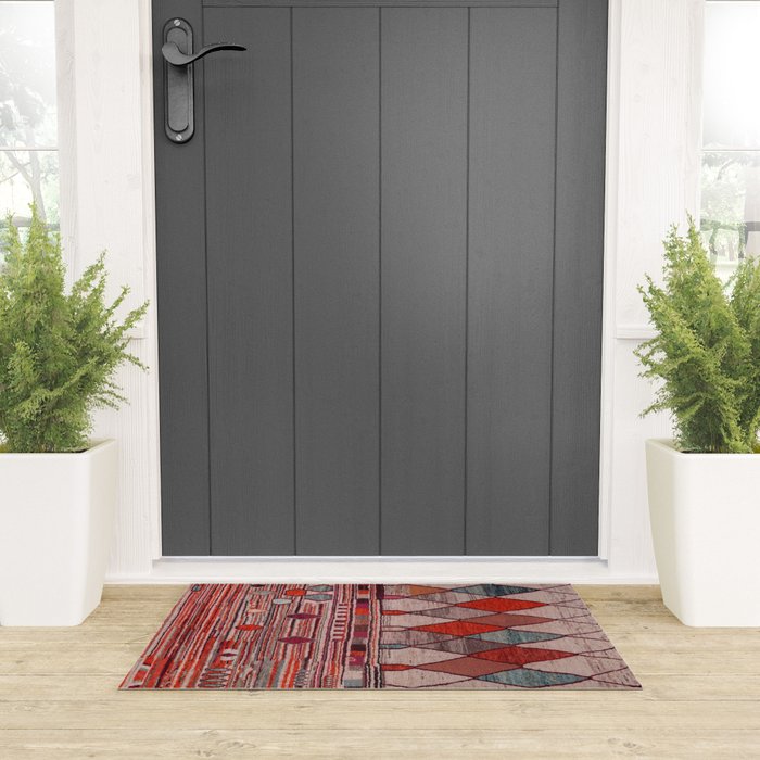 Earthy Berber Geometry Welcome Mat Gallery Image 3