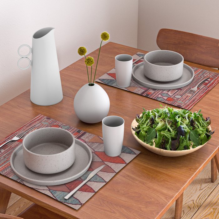 Earthy Berber Geometry Placemat Gallery Image 2
