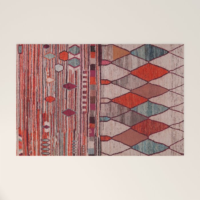 Earthy Berber Geometry Welcome Mat Gallery Image 1