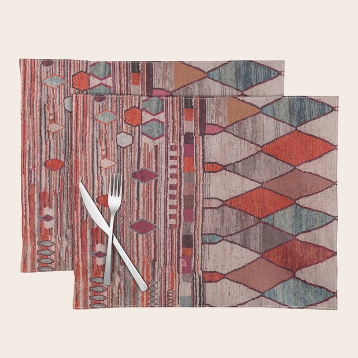 Earthy Berber Geometry Placemat Gallery Image 1