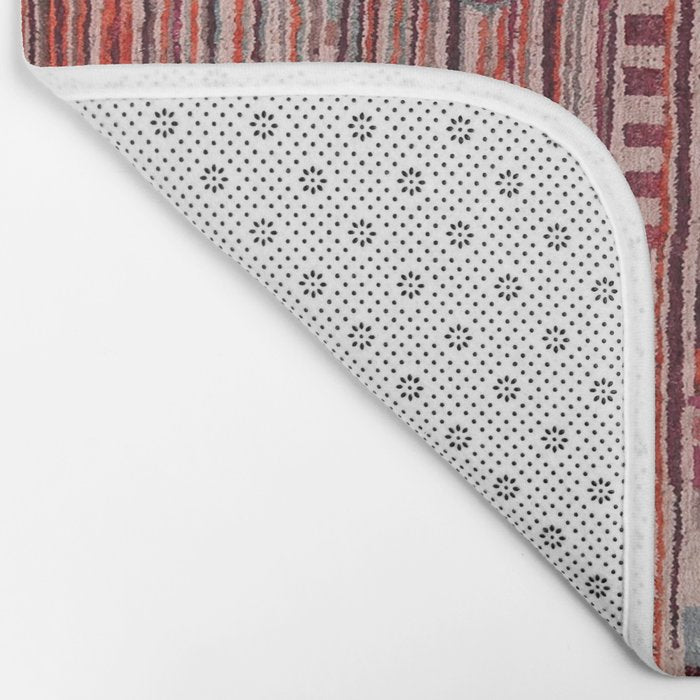 Earthy Berber Geometry Bath Mat Gallery Image 2
