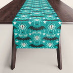 Night Creatures - Teal Table Runner Gallery Image 1