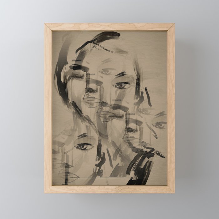 Abstract Portrait 3 Mini Art Print Gallery Image 1