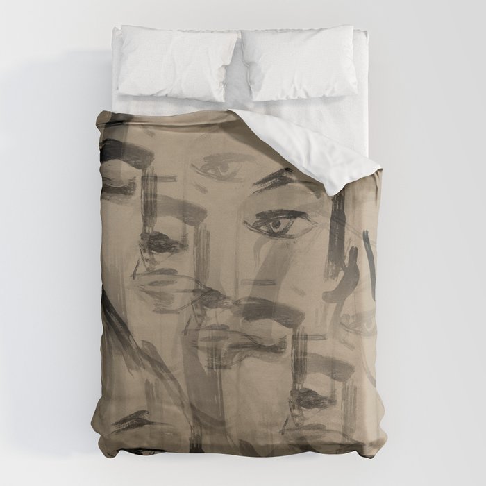 Abstract Portrait 3 Duvet Cover Gallery Image 6