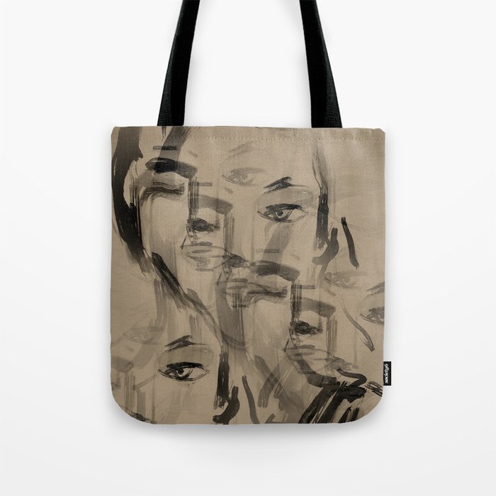 Abstract Portrait 3 Tote Bag Gallery Image 1