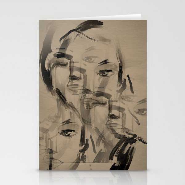 Abstract Portrait 3 Stationery Card Gallery Image 2