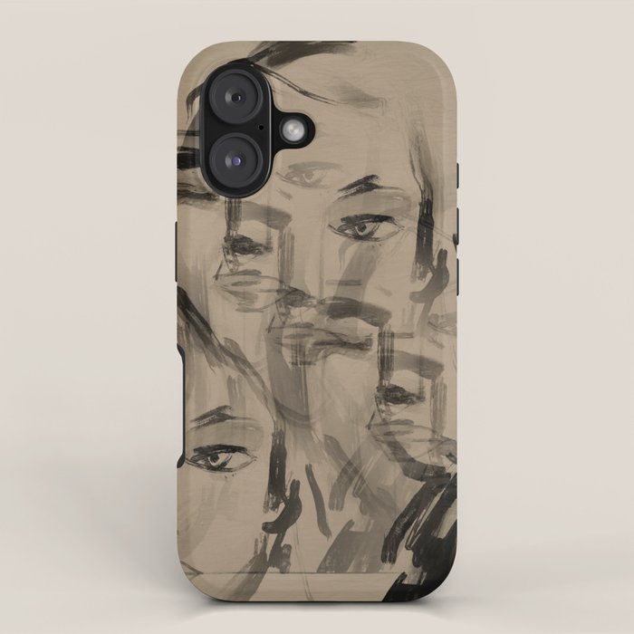 Abstract Portrait 3 iPhone Case Gallery Image 1