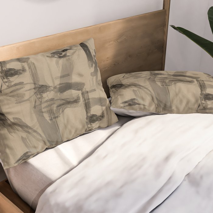 Abstract Portrait 3 Pillow Sham Gallery Image 2