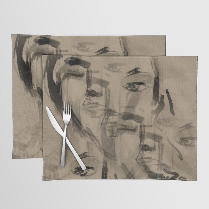 Abstract Portrait 3 Placemat Gallery Image 1