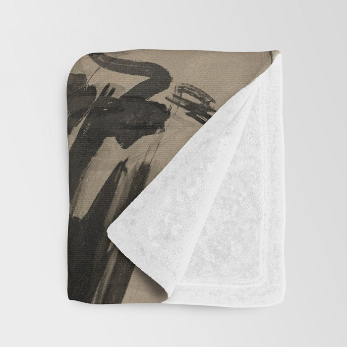Abstract Portrait 3 Throw Blanket Gallery Image 3