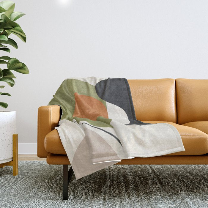 Abstract Shapes 60 Throw Blanket Gallery Image 1