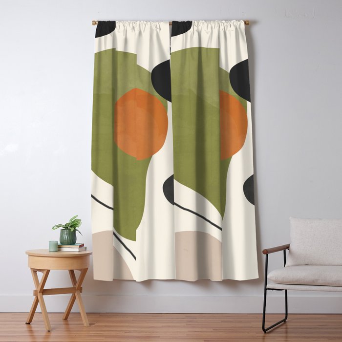 Abstract Shapes 60 Window Curtain Gallery Image 1