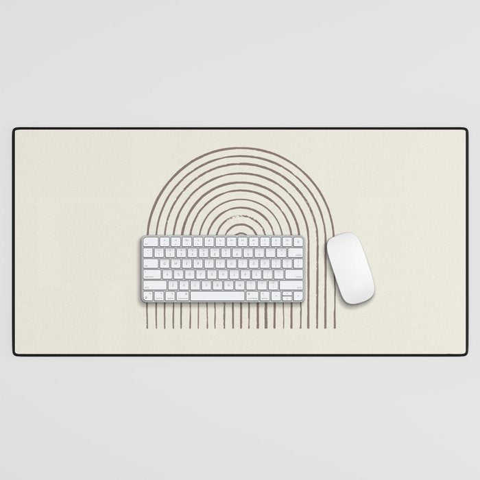 Arch Gray Pink Desk Mat Gallery Image 1