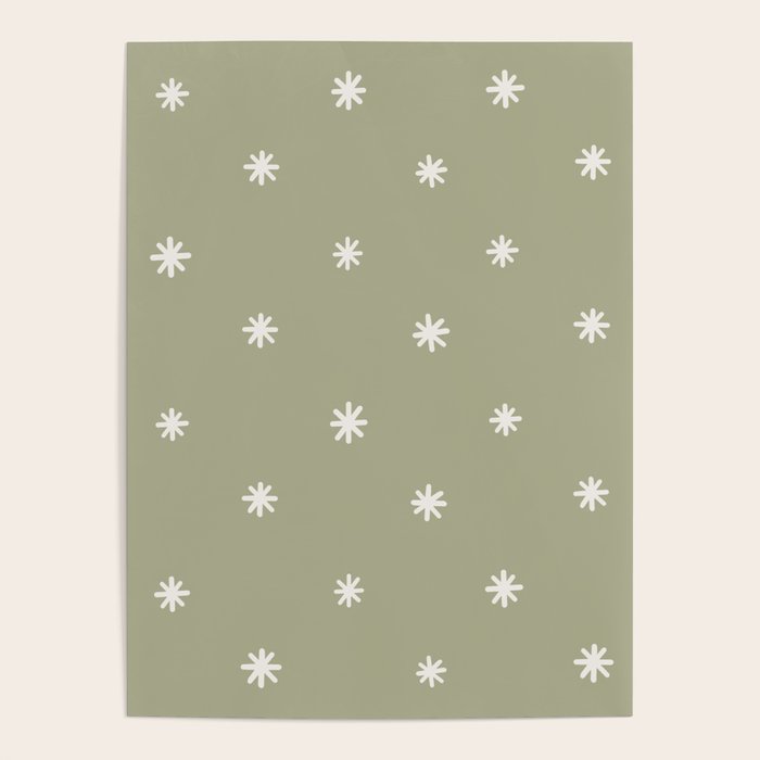 Sparkles Sage Green Poster Gallery Image 4