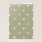 Sparkles Sage Green Stationery Card Gallery Image 2