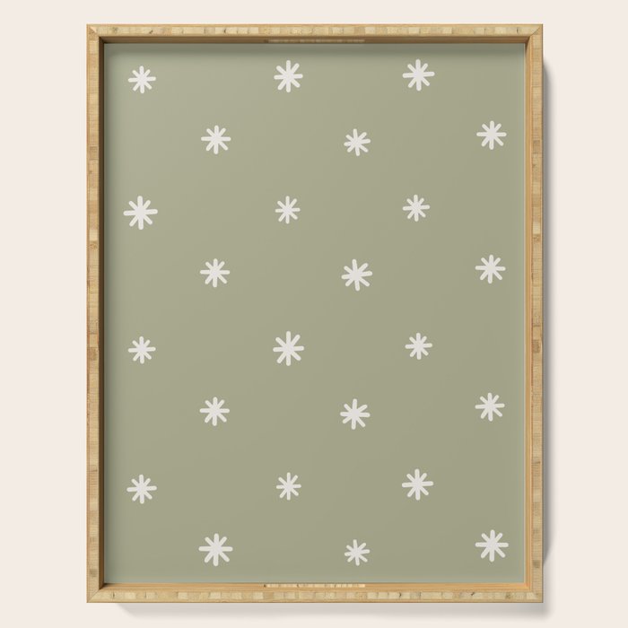 Sparkles Sage Green Serving Tray Gallery Image 1