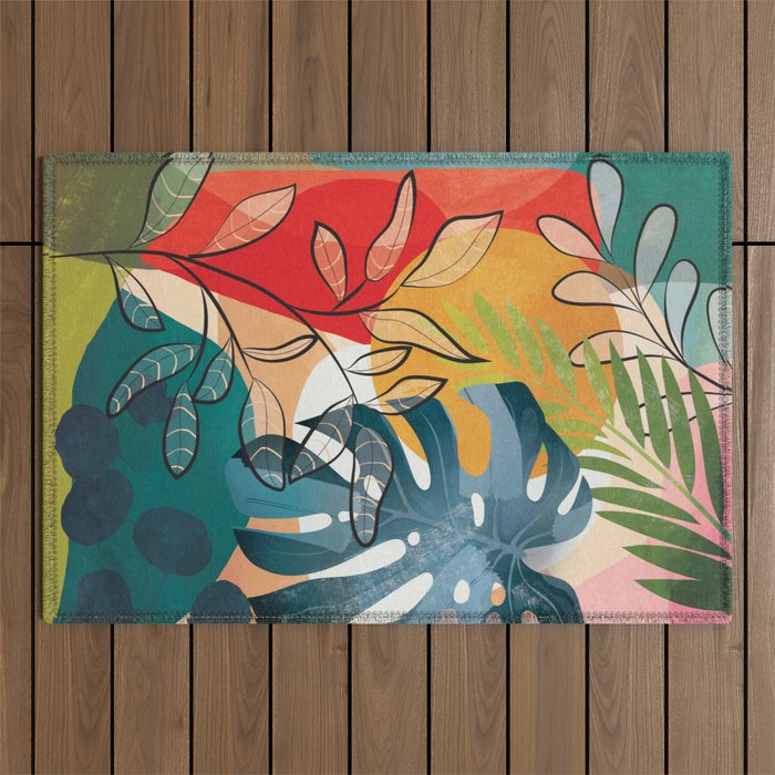 Peaceful Garden Feelings 07 Outdoor Rug Gallery Image 1