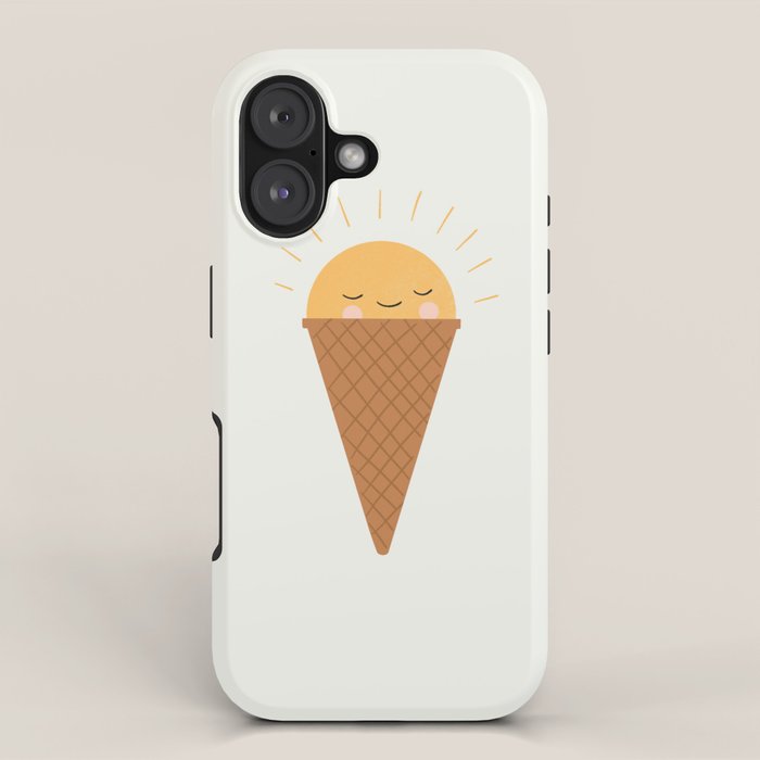 Sunshine Ice Cream Cone iPhone Case Gallery Image 1