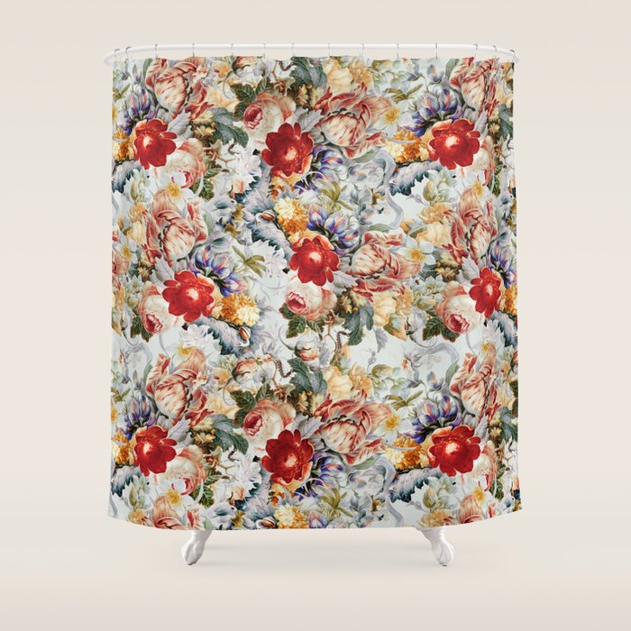 Glowing Florals-Summer Shower Curtain Gallery Image 1