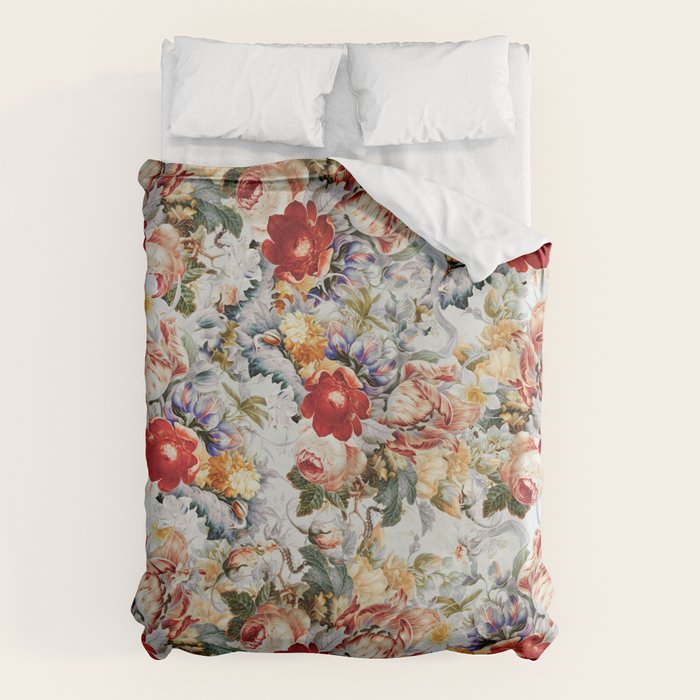 Glowing Florals-Summer Duvet Cover Gallery Image 6