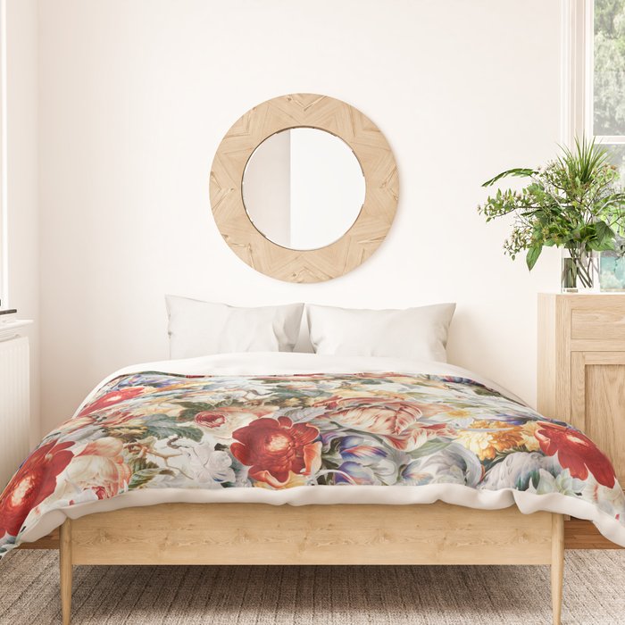 Glowing Florals-Summer Duvet Cover Gallery Image 3