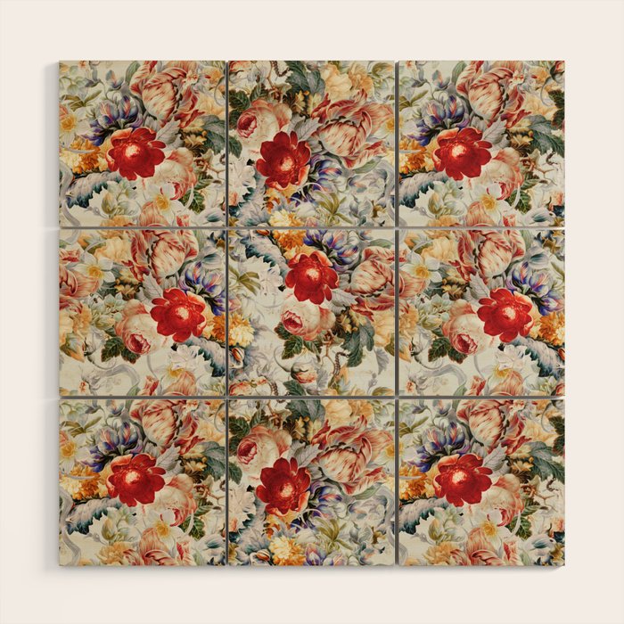 Glowing Florals-Summer Wood Wall Art Gallery Image 1