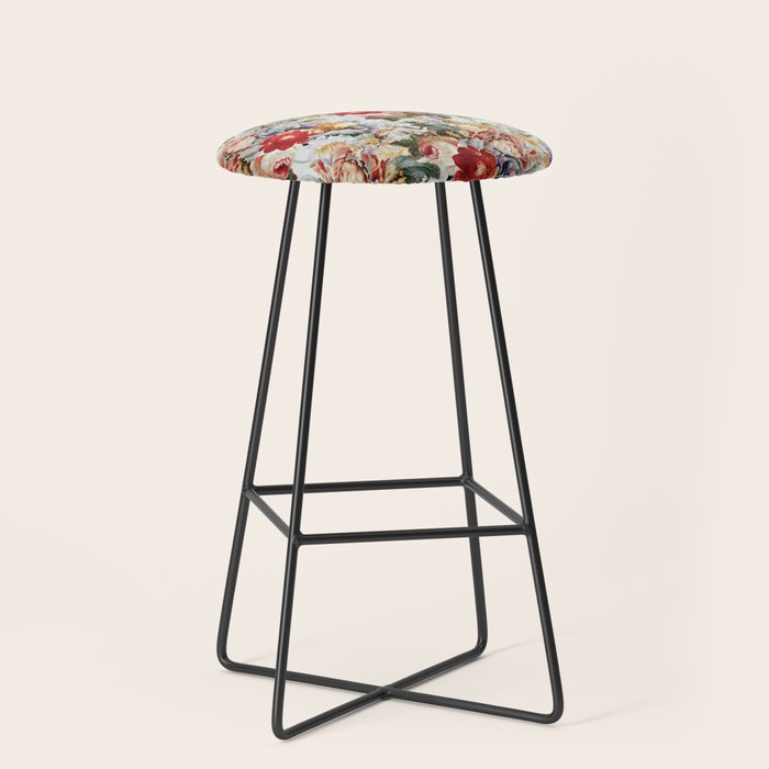 Glowing Florals-Summer Stool Gallery Image 1
