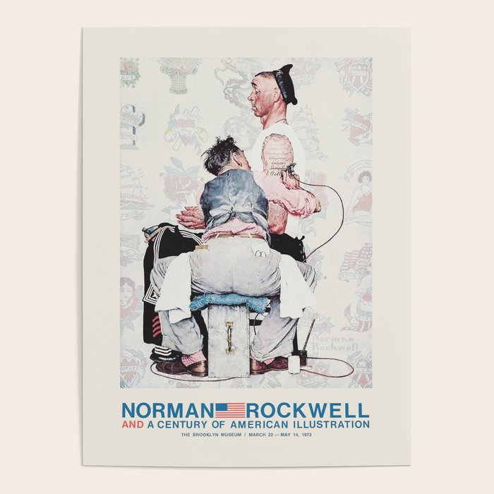 Norman Rockwell Vintage Exhibition Poster, 1972 Poster Gallery Image 4