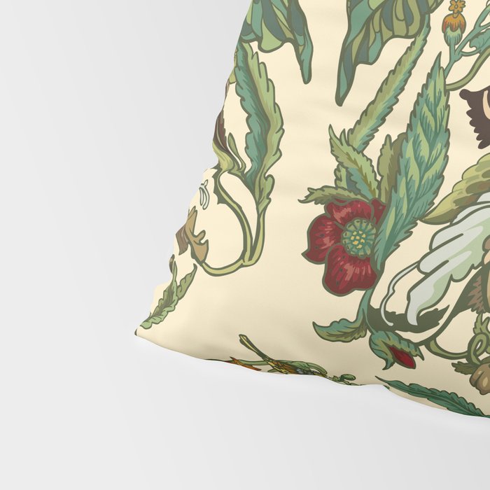 Botanical English Bulldog Pillow Sham Gallery Image 4