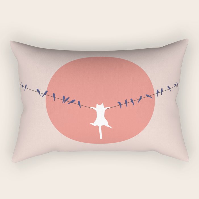 Cat Landscape 40 Rectangular Pillow Gallery Image 2