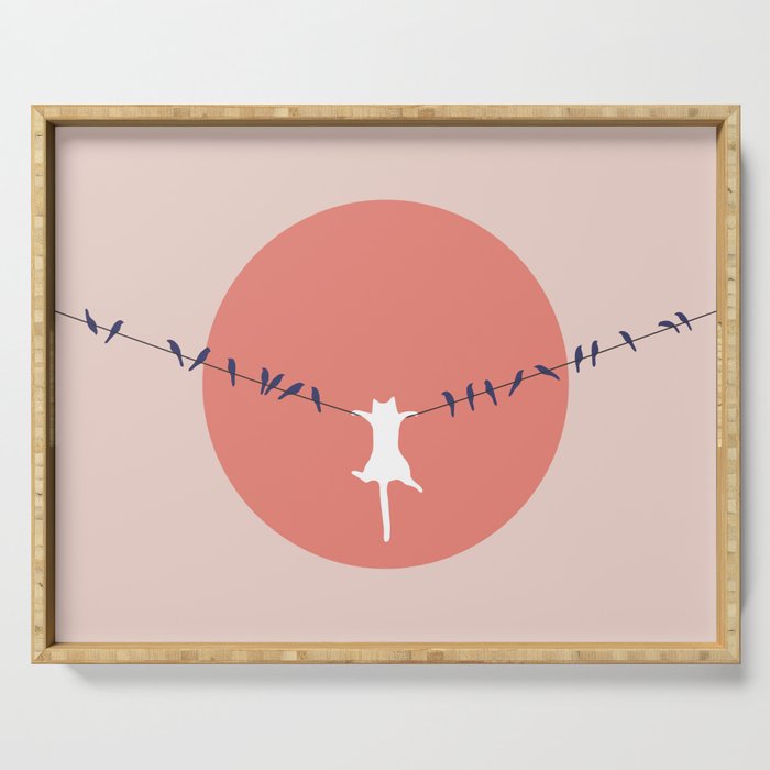 Cat Landscape 40 Serving Tray Gallery Image 1