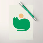 Cat Landscape 118A: Purrfect Campsite A Wrapping Paper Gallery Image 1