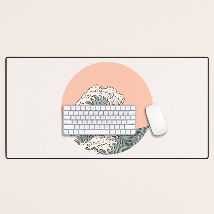 Cat Landscape 201: The Cat Wave Desk Mat Gallery Image 1