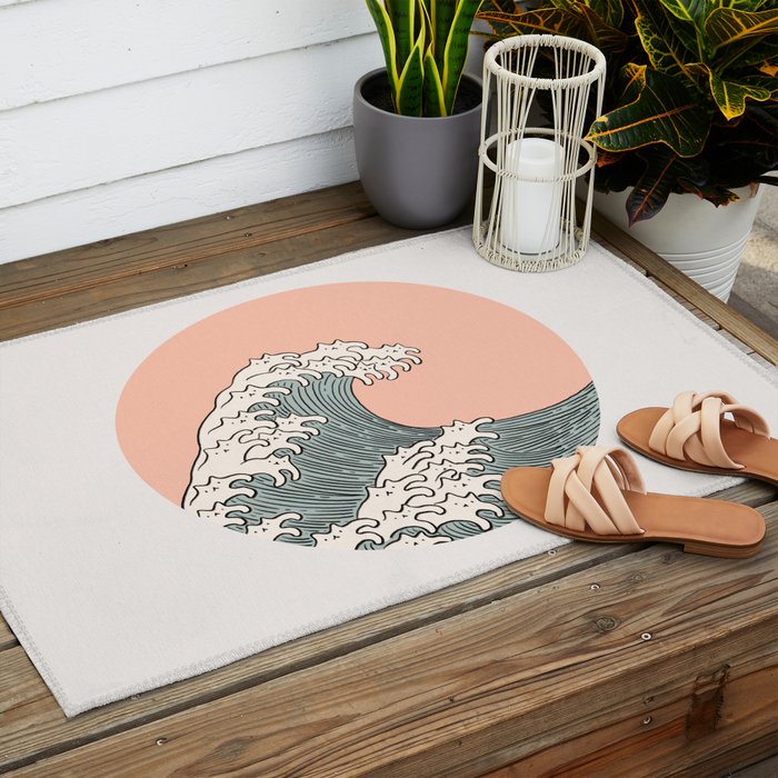 Cat Landscape 201: The Cat Wave Outdoor Rug Gallery Image 2