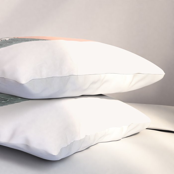 Cat Landscape 201: The Cat Wave Pillow Sham Gallery Image 3