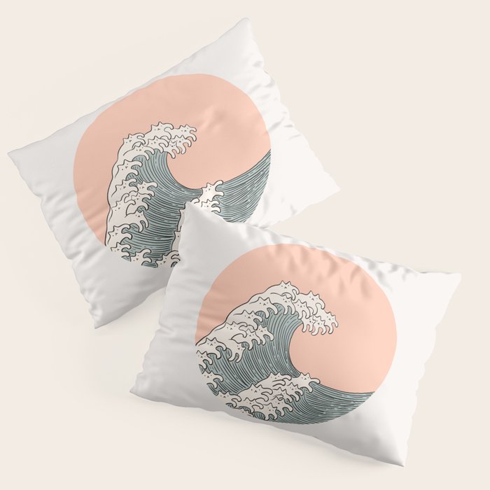 Cat Landscape 201: The Cat Wave Pillow Sham Gallery Image 3