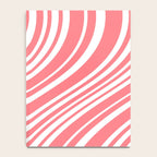 Wavy Stripes XXXII - Coral Pink Notebook Gallery Image 4