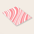 Wavy Stripes XXXII - Coral Pink Notebook Gallery Image 3