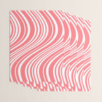 Wavy Stripes XXXII - Coral Pink Wrapping Paper Gallery Image 3