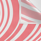 Wavy Stripes XXXII - Coral Pink Wall Tapestry Gallery Image 3