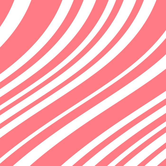 Wavy Stripes XXXII - Coral Pink Coffee Mug Gallery Image 2
