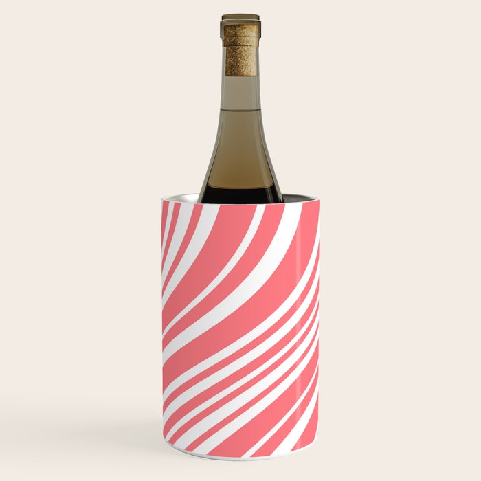 Wavy Stripes XXXII - Coral Pink Wine Chiller Gallery Image 3