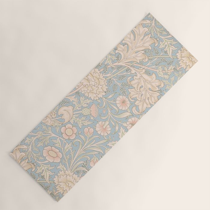 William Morris Vintage Pastel Double Bough 1891 Yoga Mat Gallery Image 1