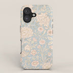 William Morris Vintage Pastel Double Bough 1891 iPhone Case Gallery Image 1