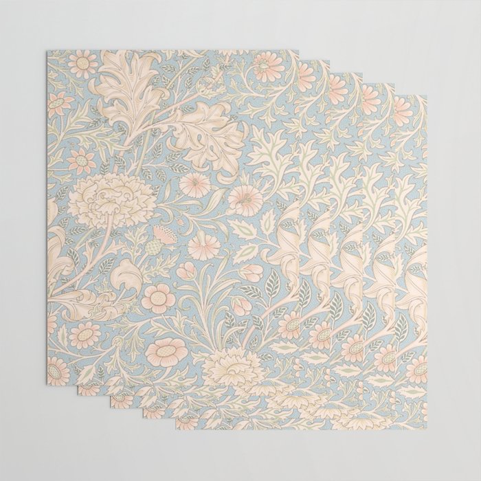William Morris Vintage Pastel Double Bough 1891 Wrapping Paper Gallery Image 3