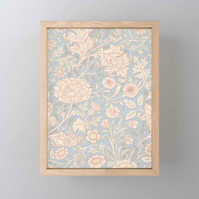 William Morris Vintage Pastel Double Bough 1891 Mini Art Print Gallery Image 1