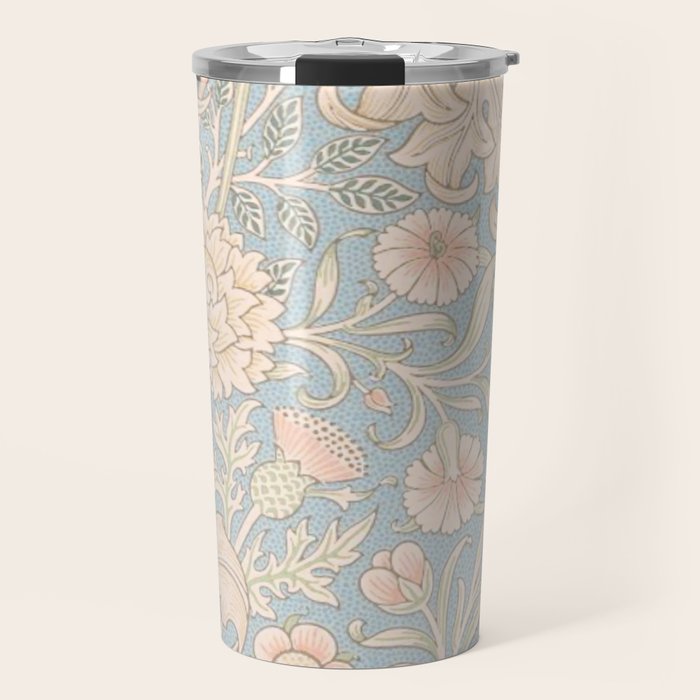William Morris Vintage Pastel Double Bough 1891 Travel Mug Gallery Image 1