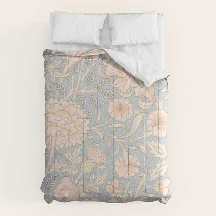 William Morris Vintage Pastel Double Bough 1891 Comforter Gallery Image 6